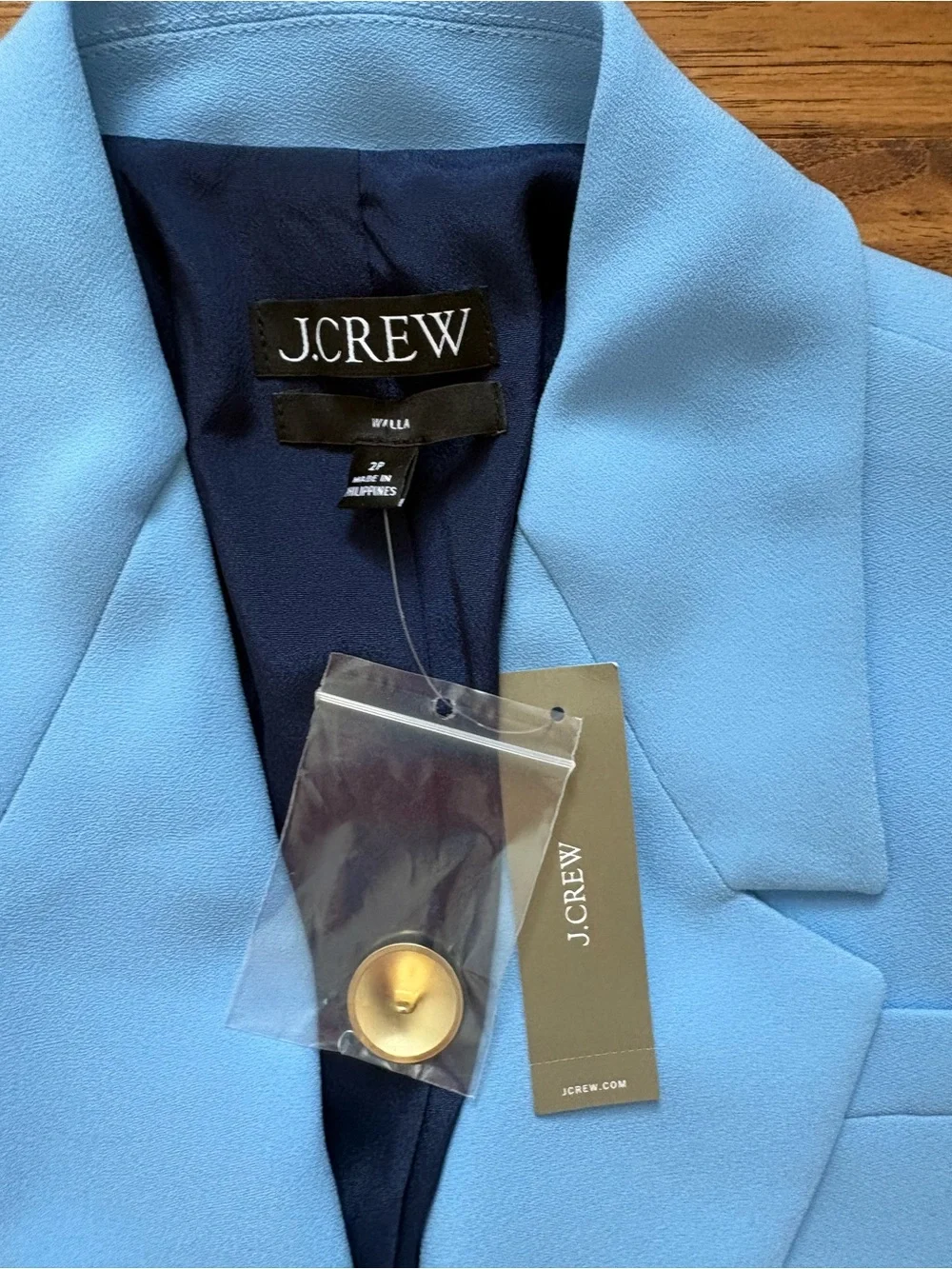 J Crew Willa Sky Blue Women's Tailored Blazer